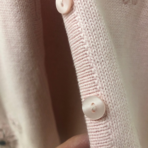 GAP SWEATER, girls S, pink 100% Cotton Easter, Spring, Summer, Beautiful Details - Picture 10 of 11